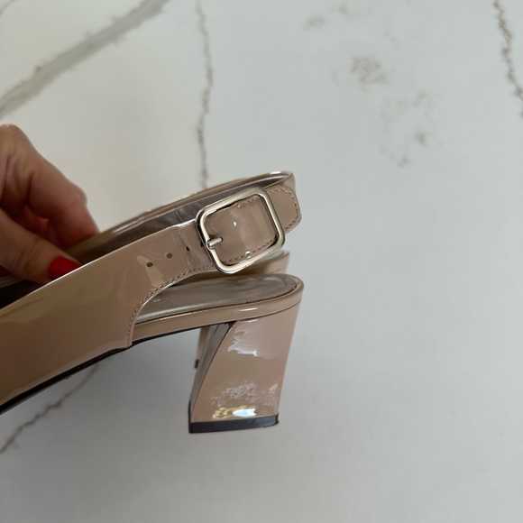 AGL sling back pumps. Marble/Nude patent leather Size 40 - Picture 5 of 8